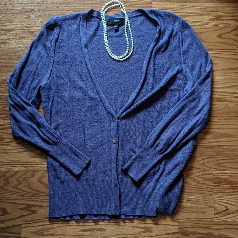 Mossimo Purple Cardigan